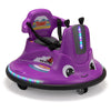 Tobbi Toddlers Bumper Car, 12V Baby Electric Ride On Snail Shape Toy With Remote Control/Children Diy Funny Stickers/360 Degree Spin For Kids Of Ages 1.5-9 (Purple)