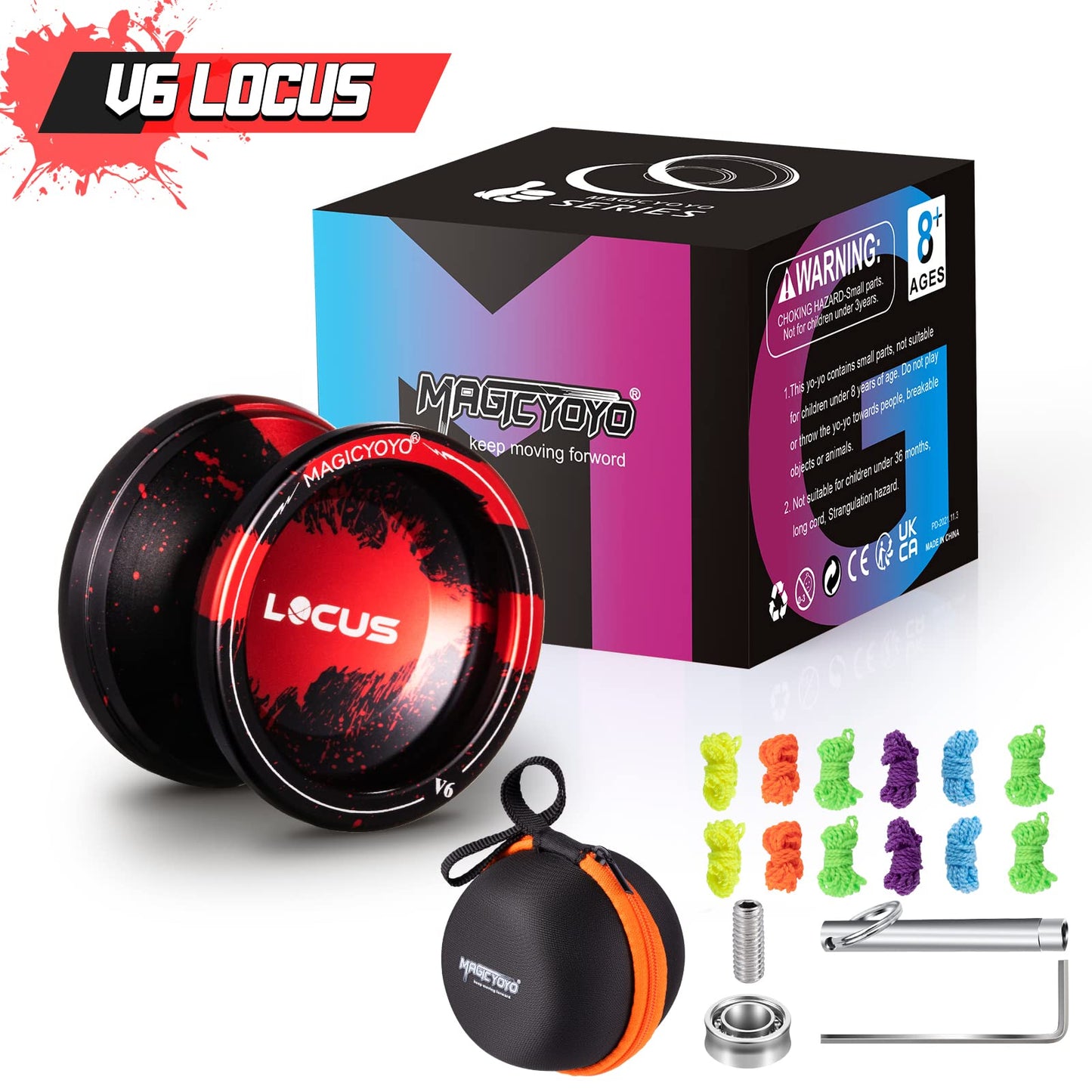 Magicyoyo Professional Yoyo V6 Locus, Responsive Yoyo For Kids Beginners, Replacement Unresponsive Yoyo Bearing For Adults/Advan
