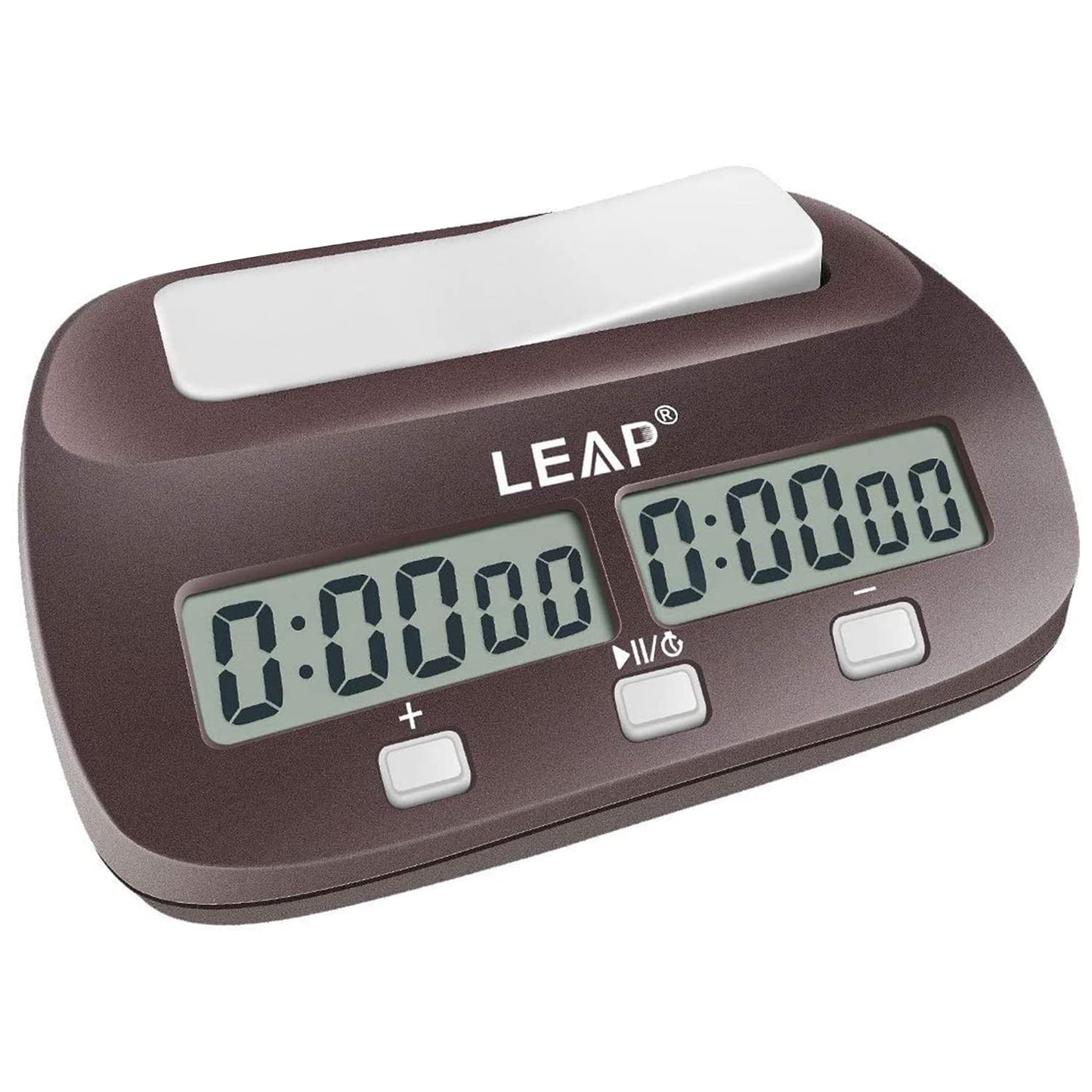 Leap Chess Clock Digital Chess Timer Professional For Board Games Timer With Alarm Function (Official Store) Brownish Red