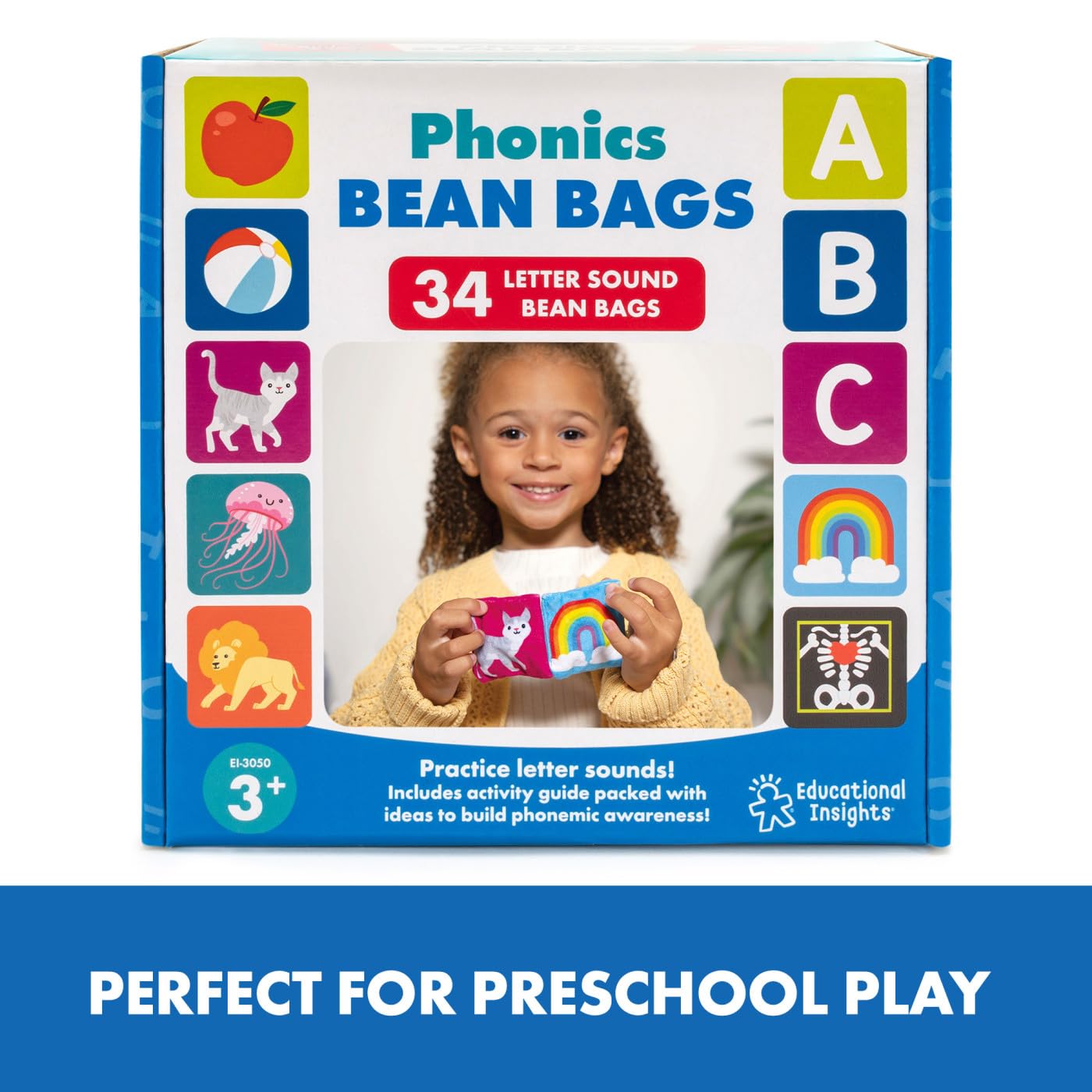 Educational Insights Phonics Bean Bags, Learn Letter Sounds, Toddler Toys, Preschool Toys, Boys & Girls Ages 3+