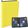 WINTRA enhanced Zip Card Binder 9 Pocket Trading Card Collectors Album Side Loading 360 Pockets Binder for Trading Cards and Sports Cards (Yellow)