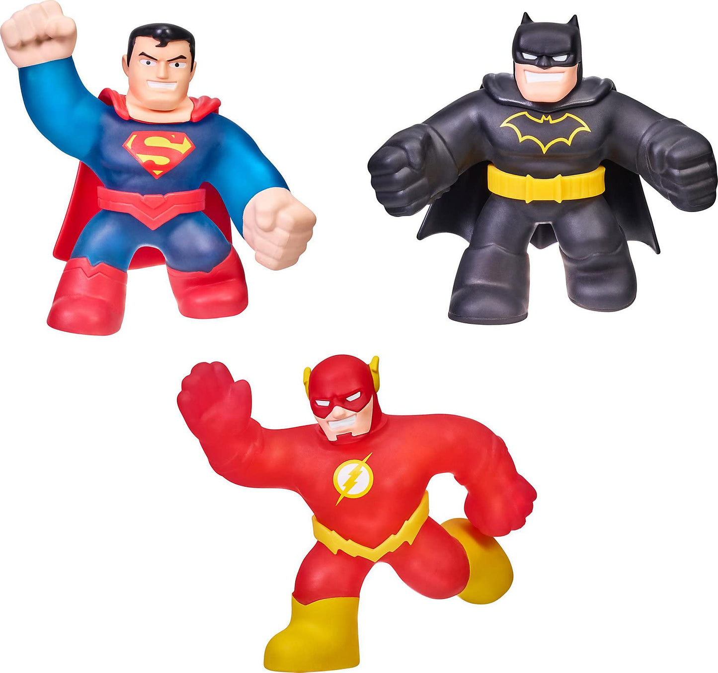 Heroes of Goo Jit Zu DC Superman Hero Set - Soft, Sliey, Elastic Heroes 41233 Red/Blue