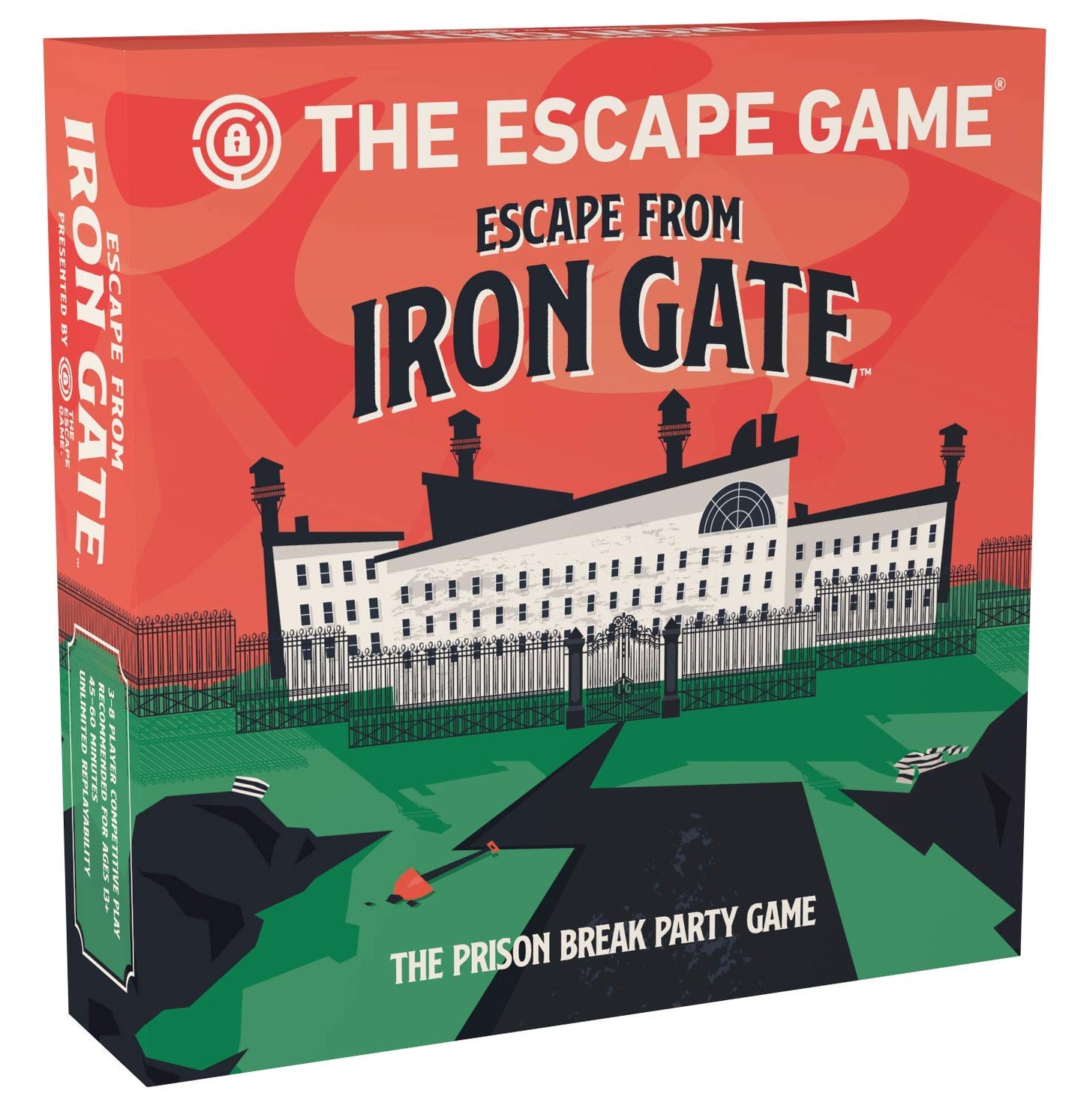 The Escape Game: Escape From Iron Gate - The Puzzle Completing, Drawing, Acting And Trading Prison Break Party Game By Pressman, Multi Color