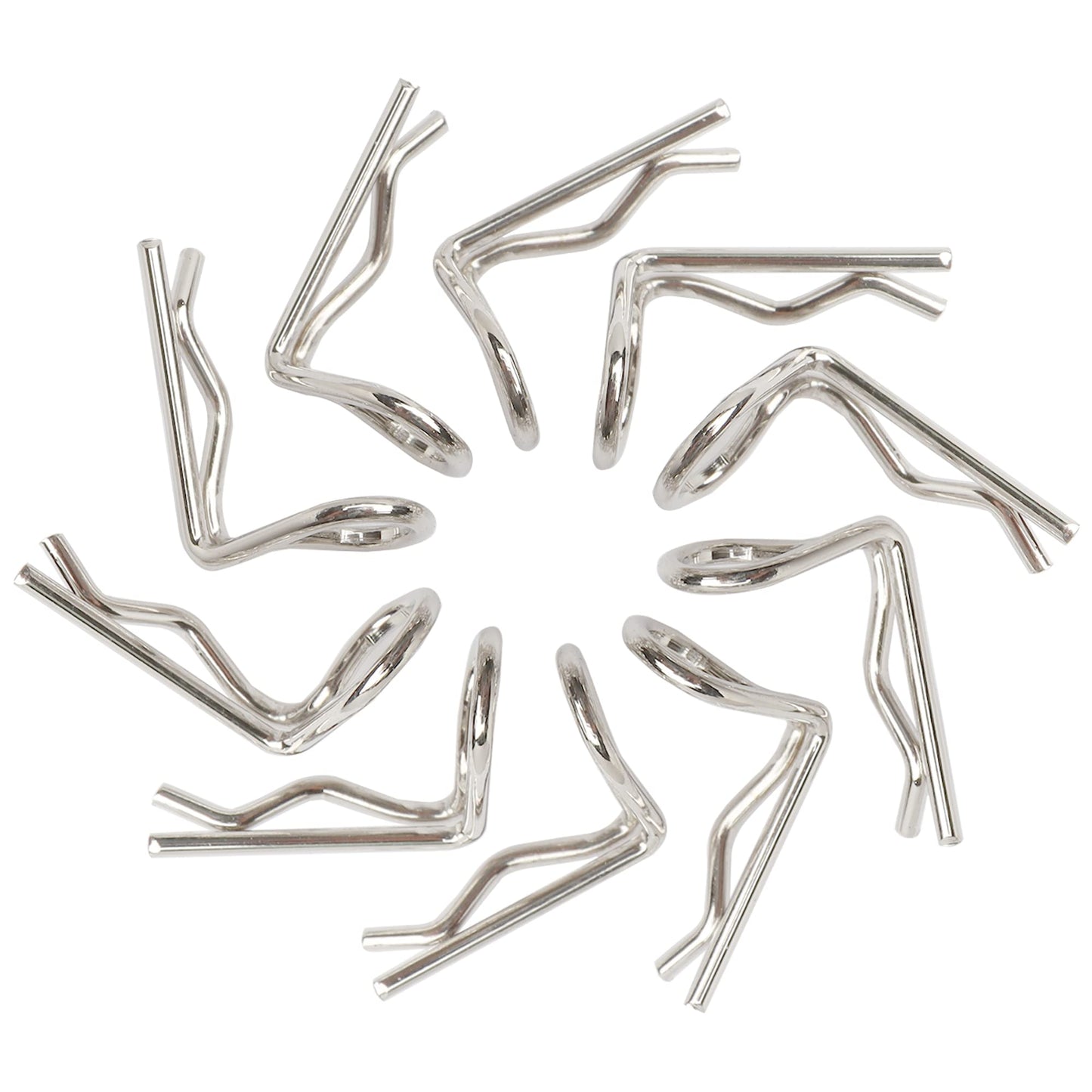 GDOOL 30-Pack 90-Degree Angle 1mm Body Clips Bent Springy Pins WJ07 for All 1/16 1/18 1/20 Scale Model Car Truck Crawler Truck(S