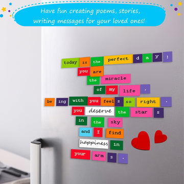 1138 Pcs Colorful & Complete Poetry Magnets Kit, Word Magnets For Fridge, Poem Magnets, Magnetic Words For Fridge, Sentence Building, Poetry Tiles Magnets, Create Poems, Conversations - Simply Magic