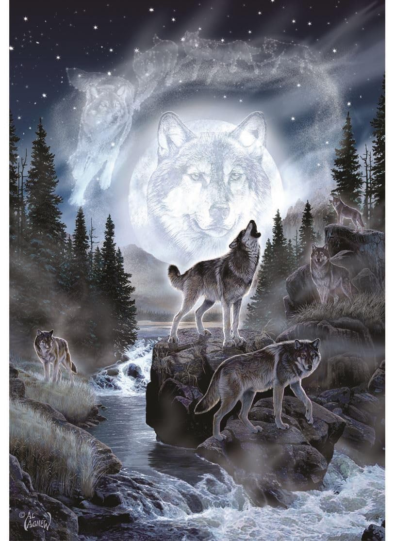 Anatolian Puzzle - Moon Wolf, 500 Piece Puzzle, #3636