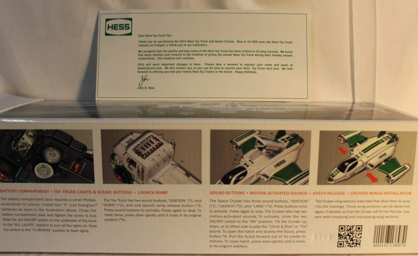 2014 Hess Toy Truck and Space Cruiser with Scout