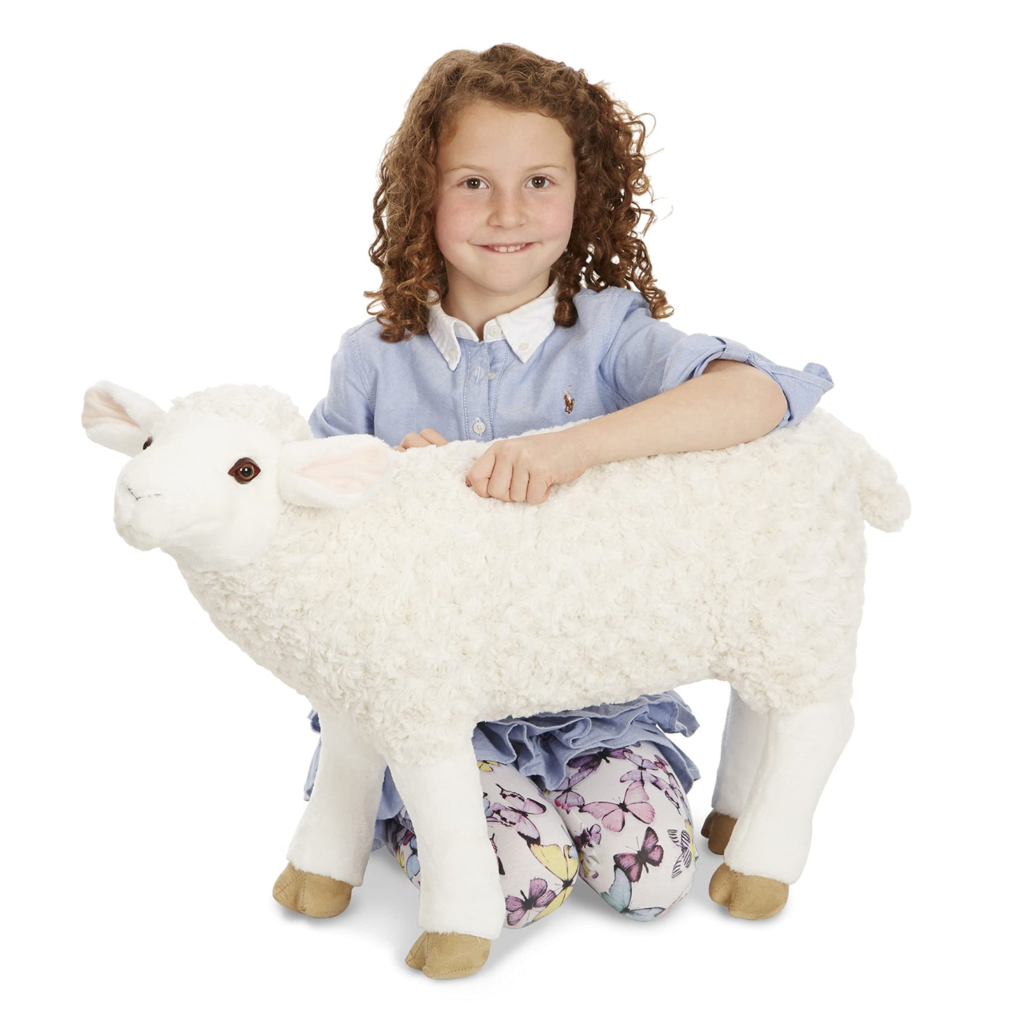 Melissa & Doug Giant Sheep - Lifelike Stuffed Animal (Nearly 2 Feet Tall)