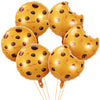 Halloscume 6 Pack Cookie Birthday Party Supplies 18 Inch Cookie Balloons with Transparent Fishing Line Foil Balloons for Birthda