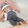 Ivita 12 Inch Full Body Silicone Baby Dolls With Magnetic Mouth, Newborn Realistic Lifelike Silicone Baby Dolls Gifts For Kids,B