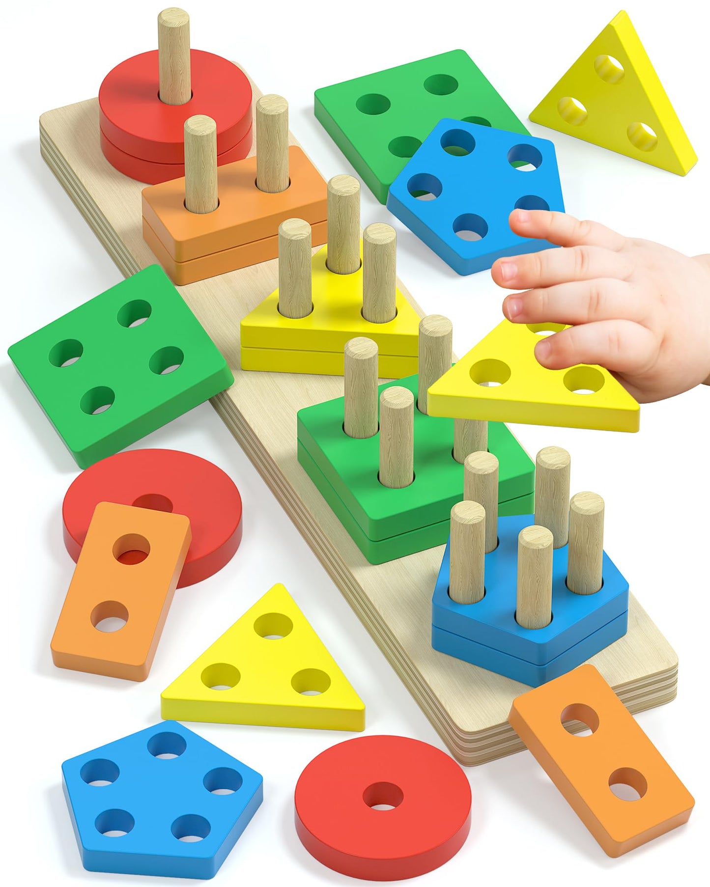 Montessori Toys For 1 2 Year Old Boy Girl, Toddler Toys Age 1-2, 1 2 Year Old Boy Girl Birthday Gifts, Education Toddler Puzzles