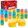 DIMROM 25Pcs Spring Rainbow Party Favor - Goodie Bags Stuffers Mini Party Favors Sensory Rainbow Toy Spring - Bulk Small Stress Relief Items
