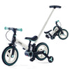 JMMD Mint Toddler Bike with Push Handle, 6-in-1 Training Wheels & Pedals, Balance Bike for Kids 18-60 Months, Includes Brakes & Kickstand