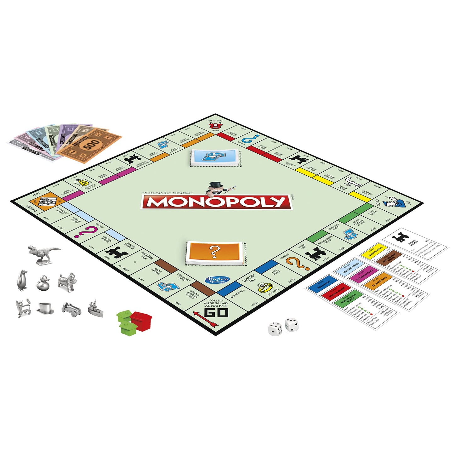 Monopoly Game for 2-6 Players, Family Board Game for Kids Ages 8+, Includes Fan Vote Community Chest Cards, Multicolor
