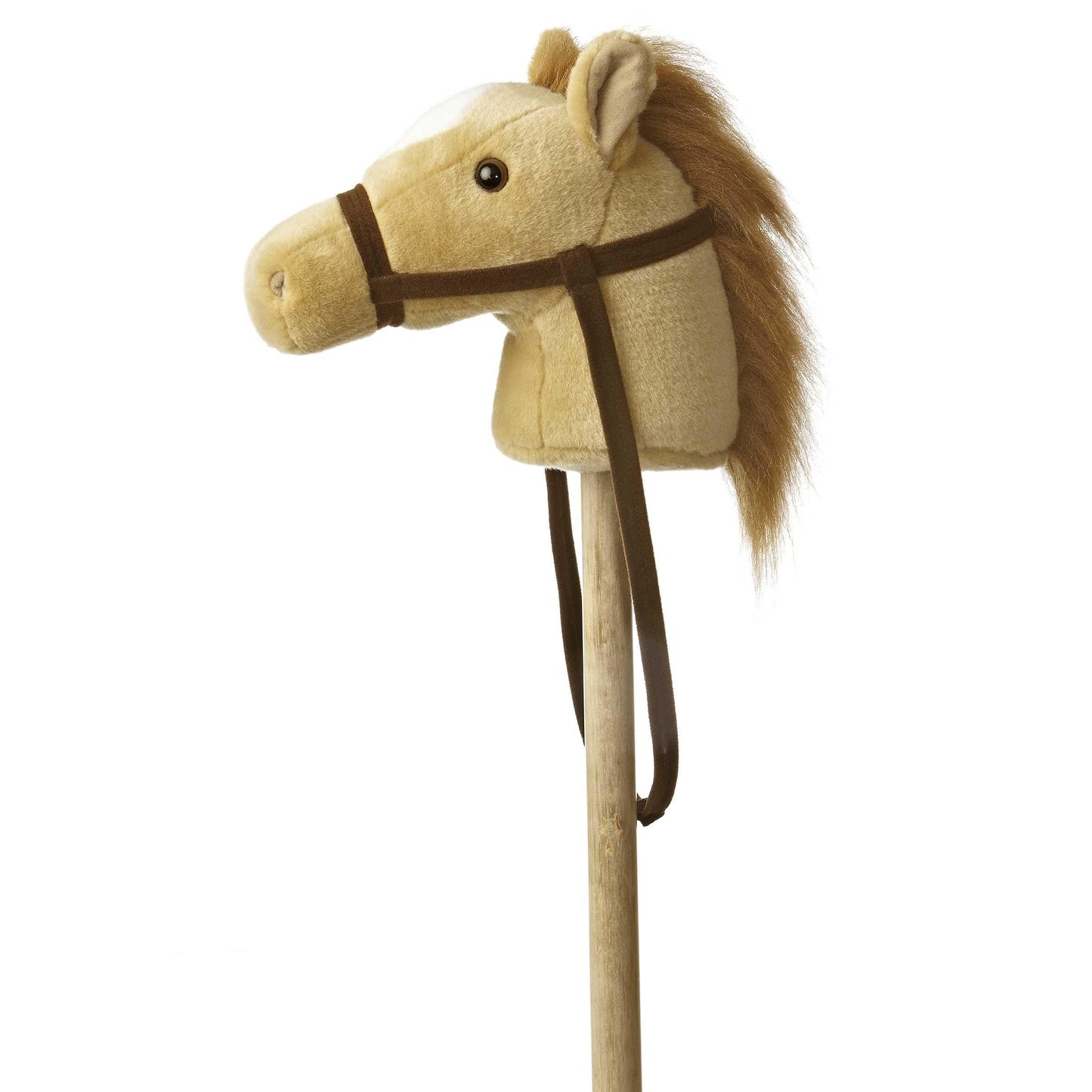 Aurora® Rideable Giddy-Up Friends™ Beige Pony Stuffed Animal - Active Fun - Imaginative Adventures - Brown 37 Inches