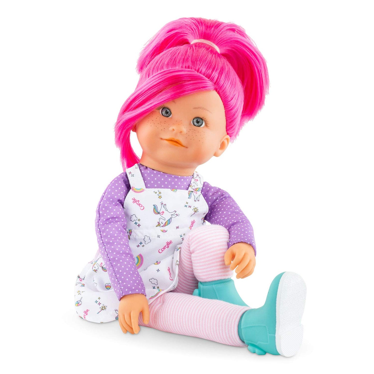 Corolle Rainbow Doll Nephelie 16 - Soft Body Rag Doll with Easy-to-Style Silky Hair, Vanilla Scent, Multicolor, Size Youth Large 11-13