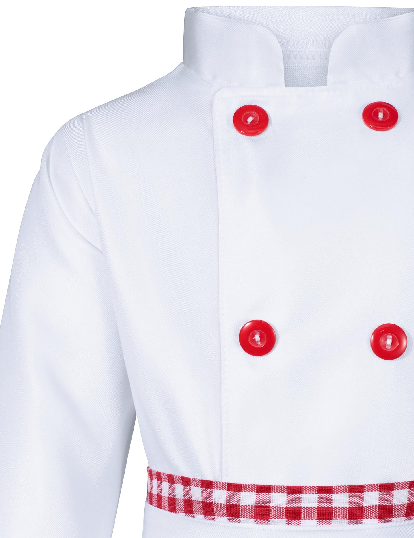 Kids Chef Costume For Boys Girls Kitchen Cooking Party Cosplay 4-5T Red
