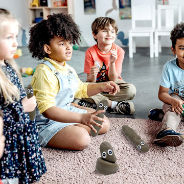 Deermon Novelty 3 Pack Funny Stretchy Sensory Stress Relief Poo Toys, Joke Tricky Fidget Anxiety Prank Poop Shape Autism Toy For