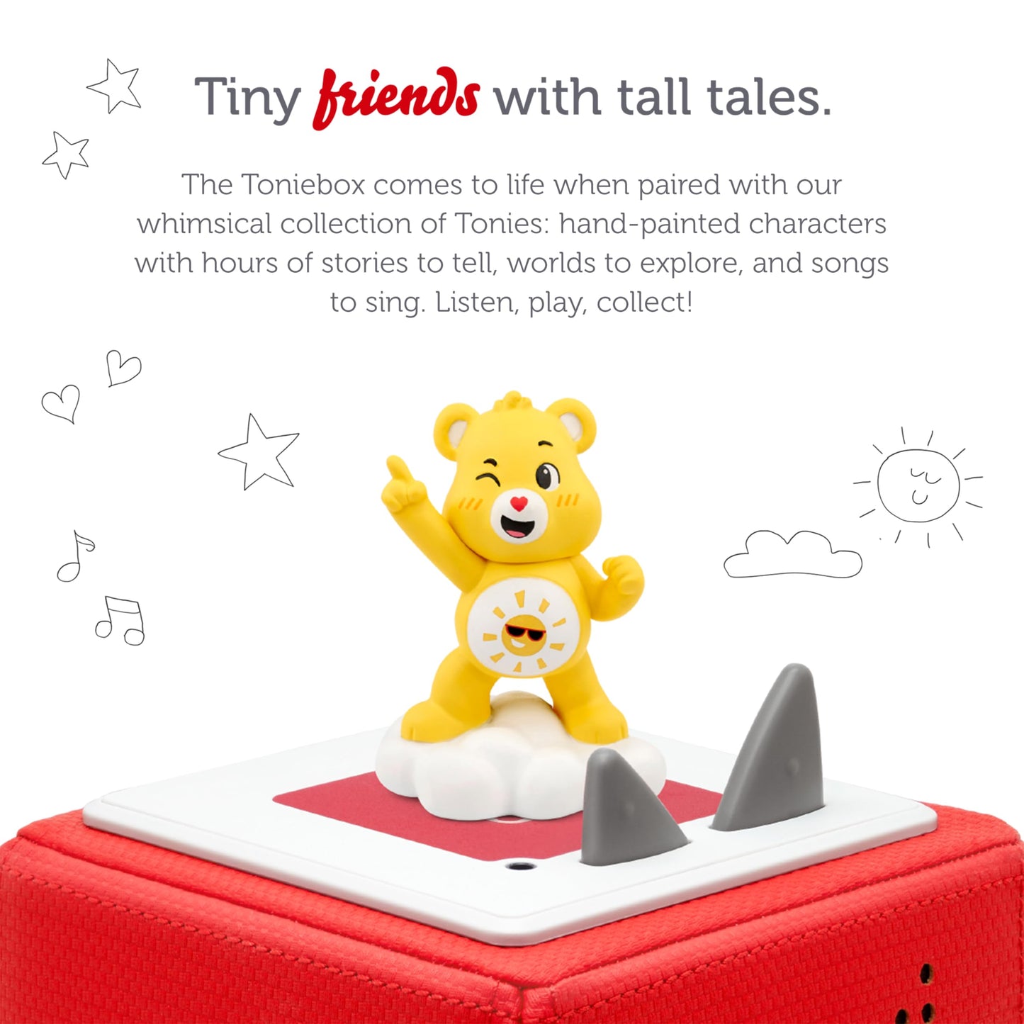 Tonies Funshine Bear Audio Toy Figurine From Care Bears