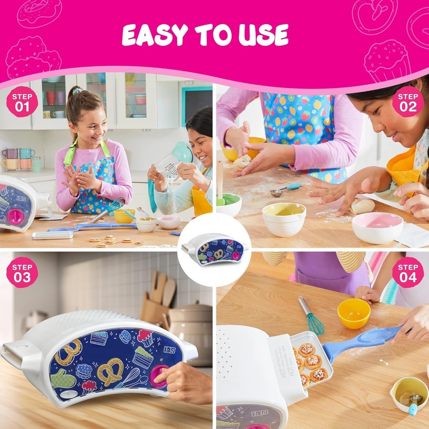 Ultimate Easy Bake Baking Bundle for Kids - Oven, 6 Mixes & Rainbow Sprinkles for Ages 8+