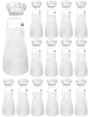 Iagbibui Kids Apron And Chef Hat Set, 30 Pieces Boys Girls Kids Apron With 2 Pockets Adjustable For Cooking Classroom Baking Pai