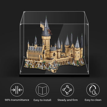 Lilikaka Acrylic Display Case For Lego 71043 Hogwarts Castle, 28.7X18.9X24.8Inches (73X48X63Cm), Protect Your Collectibles From