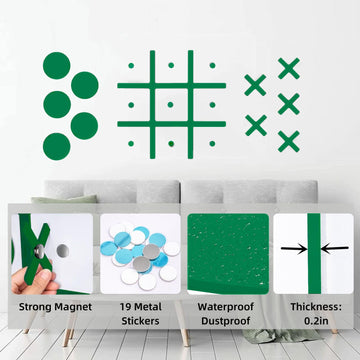 Magnetic Tic Tac Toe Wall-Mount Game,Game Room Decor,Playroom Decor,Hallway Decor, Modern Wall Decals For Kids Room,Classroom&Of