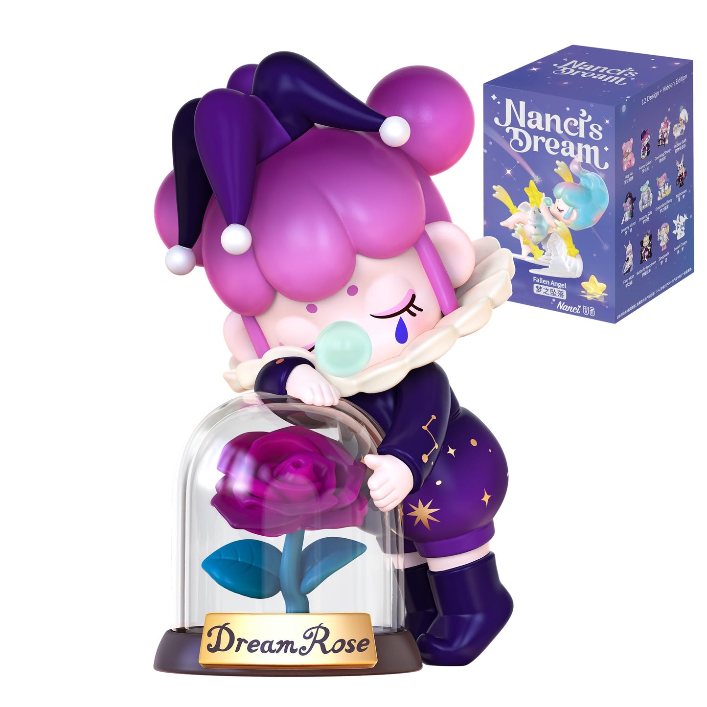 Robotime Action Figure Surprise Nanci Blind Box Popular Toy Collectible Art Toy Exclusive Kawaii Fantastic Creative Gift Room Decor Desktop Cute Figure, For Christmas Birthday Party Holiday (Dream)