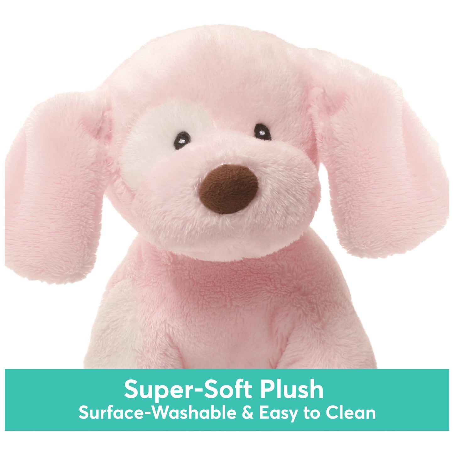 Baby Gund Spunky Barking Puppy Stuffed Animal Sound Toy, Animated Plush Sensory Toy With Sounds, For Babies And Newborns, Pink,