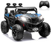 ANPABO 24V 4X4 Ride on Car Truck w/Remote Control, 4WD/2WD Switchable Kids UTV, 19 Spacious Seat, 4 Shock Absorbers, Soft Start,