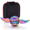 Solid Metal Sphere Fidget Spinner Iridescent Sensory Hand Finger Spinning Toy ADD ADHD Stress Relief Anxiety Relieves Reducer fo