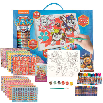 Paw Patrol Creative Coloring Canvas Painting And Activity Set For Kids, 1000+ Pcs