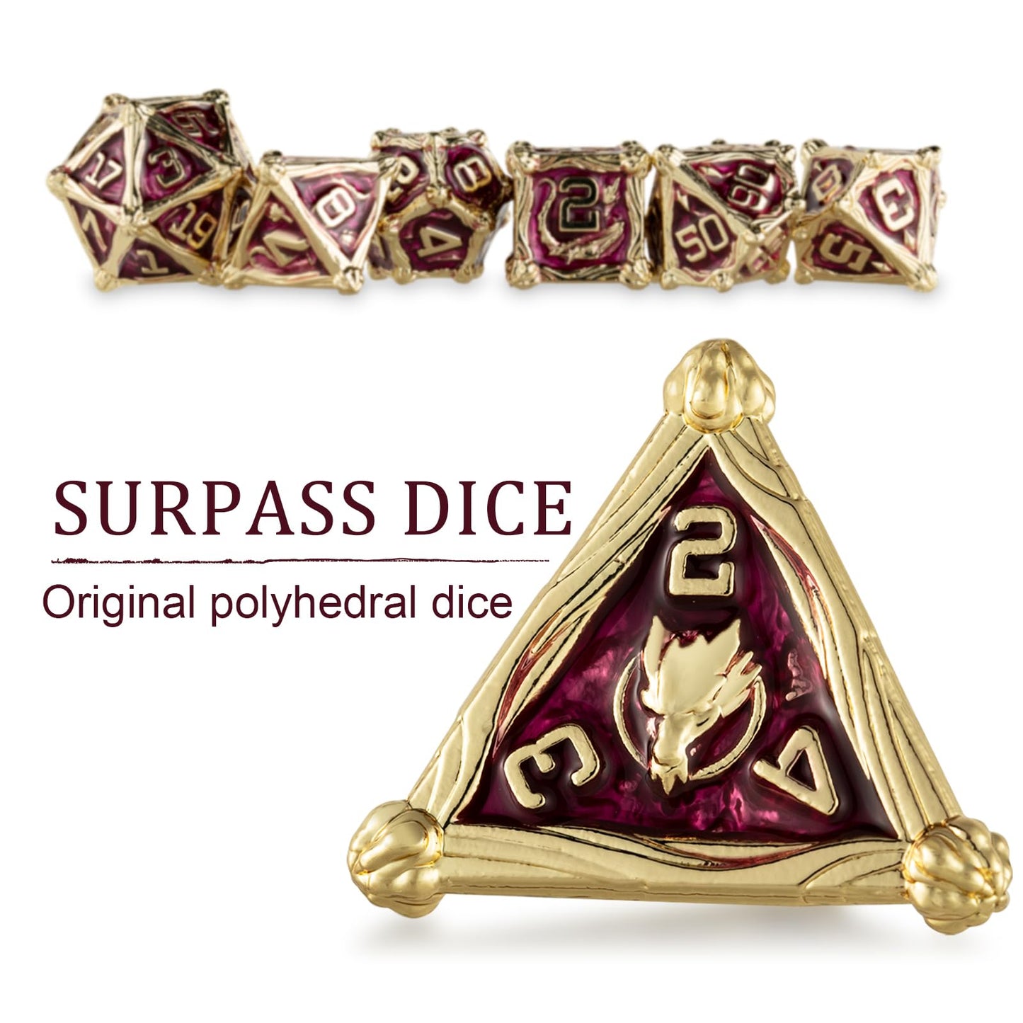 Surpass DND dice Set Metal dice Role Playing Polyhedral Dice Dungeons and Dragons Dice RPG dice MTG dice Pathfinder dice d&d dic