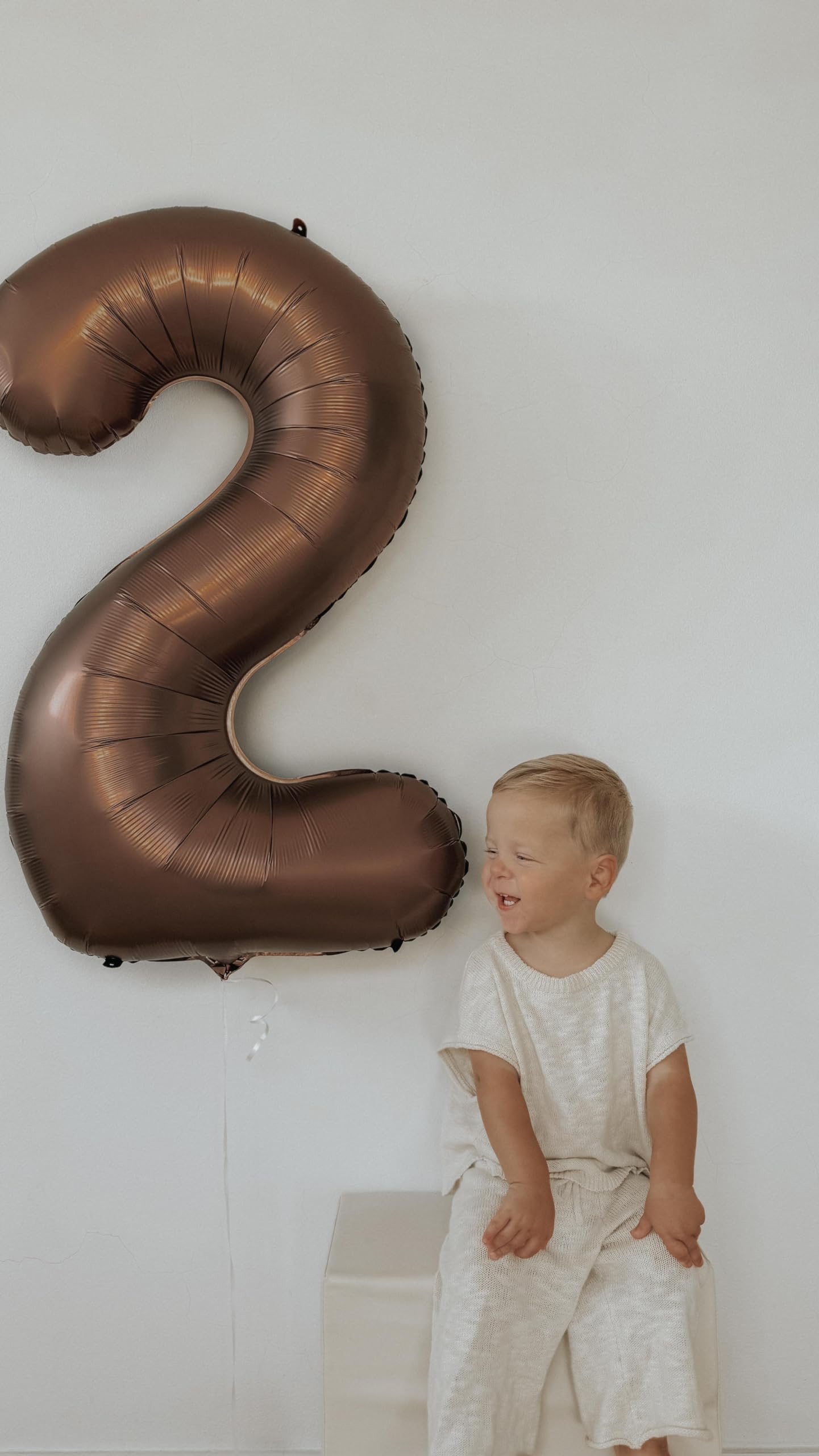 Dark Brown 2 Balloon, Coffee Brown Number Balloons 40 Inch, Chocolate Brown 2Nd Balloon Number Birthday Decorations, Brown Secon