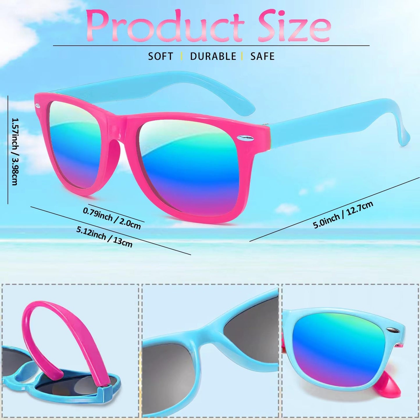 Oleitodh 60 Pcs Kids Sunglasses Bulk,Kids Neon Sunglasses Party Favors With Uv400 Proctection,80S 90S Retro Sunglasses For Boys