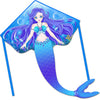 Honbo Large Mermaid Kite For Kids & Adults, Easy To Fly Delta Kite,Beginner Kite For Girls &Boys, Beginner Kite For Kids Ages 4-