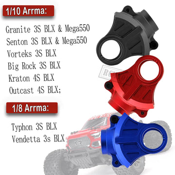 RCMYou Upgrades Part for 1/10 Arrma Big Rock/Granite/Vorteks/Senton 3S BLX&Mega550,1/10 Outcast/Kraton 4S BLX 4WD,1/8 Typhon/Ven