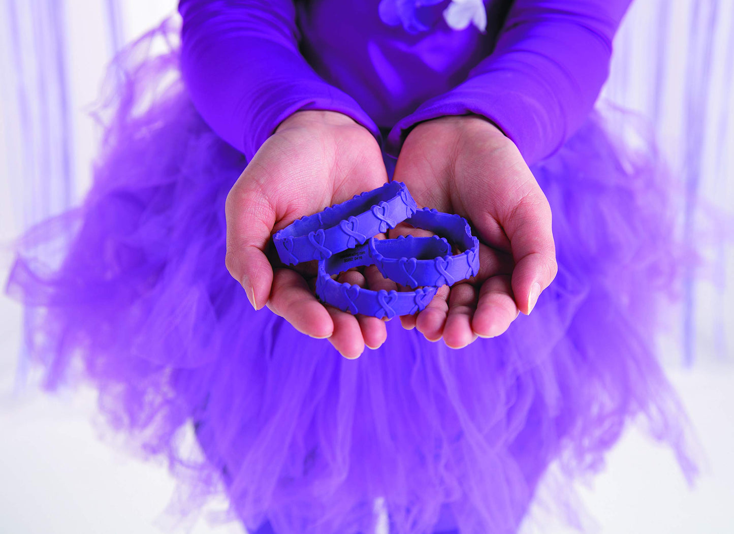 Purple Awareness Pop-Out Bracelets (24 pieces)