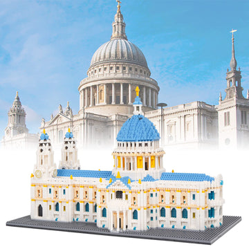 Geniteen Building Blocks Set, St Paul'S Cathedral Model Building Kit 7053 Pcs Architecture Collection Micro Mini Blocks