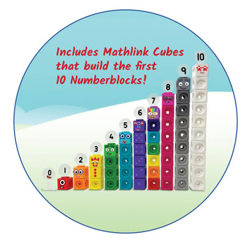 hand2mind MathLink Cubes Numberblocks 1-10 Set - 30 Preschool Learning Activities, Counting Blocks, Educational Toys for Kids