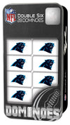 MasterPieces NFL Carolina Panthers, Double Six Collector Edition Dominoes Game, For Ages 3+