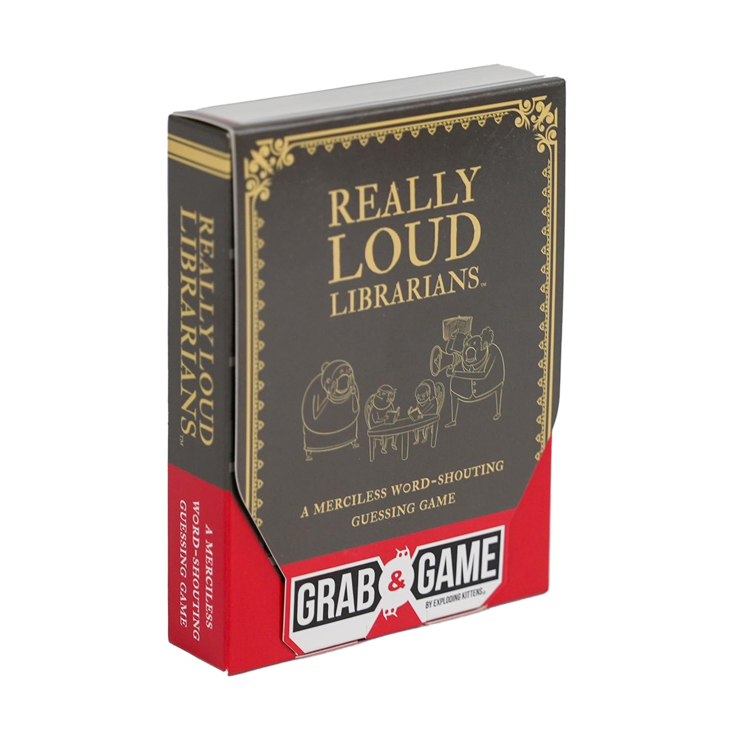 Exploding Kittens Really Loud Librarians Grab & Game 2+ Players - Ages 8+ - 15 Minutes To Play - Travel Sized Word Shouting Game - Easter Basket Stuffer - Ideal For Easter Party, Family, Kids & Adults