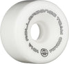 Rollerbones Team Logo 101A Recreational Roller Skate Wheels (Set Of 8), White, 57Mm