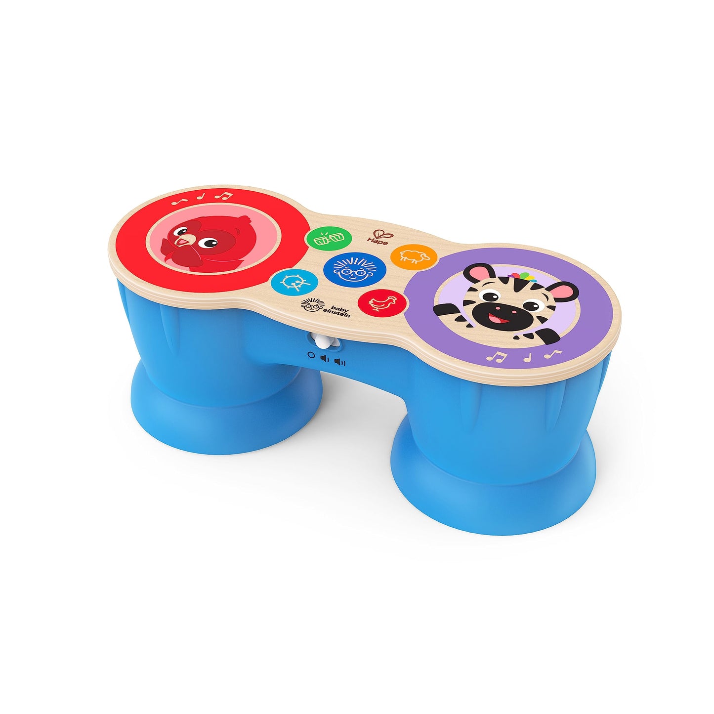 Baby Einstein Upbeat Tunes Magic Touch Wooden Drum Musical Toy Ages 6 Months +