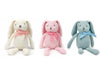 FLUFFYFUN 100% Organic Cotton Baby Toys Bunny Rabbit Stuffed Animals Bulk 7.1 (3pcs/Set)