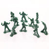 Entervending Army Men Action Figures - 2 Small Soldiers For Boys - 50 Pcs Green Army Soldier Toy Playset - Military Toys - Ar