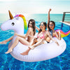 Turnmeon 102'' Giant Flamingo Pool Float Inflatable Summer Beach Float Swimming Pool Party Toys Ride-On Lounge Raft Water Pool F