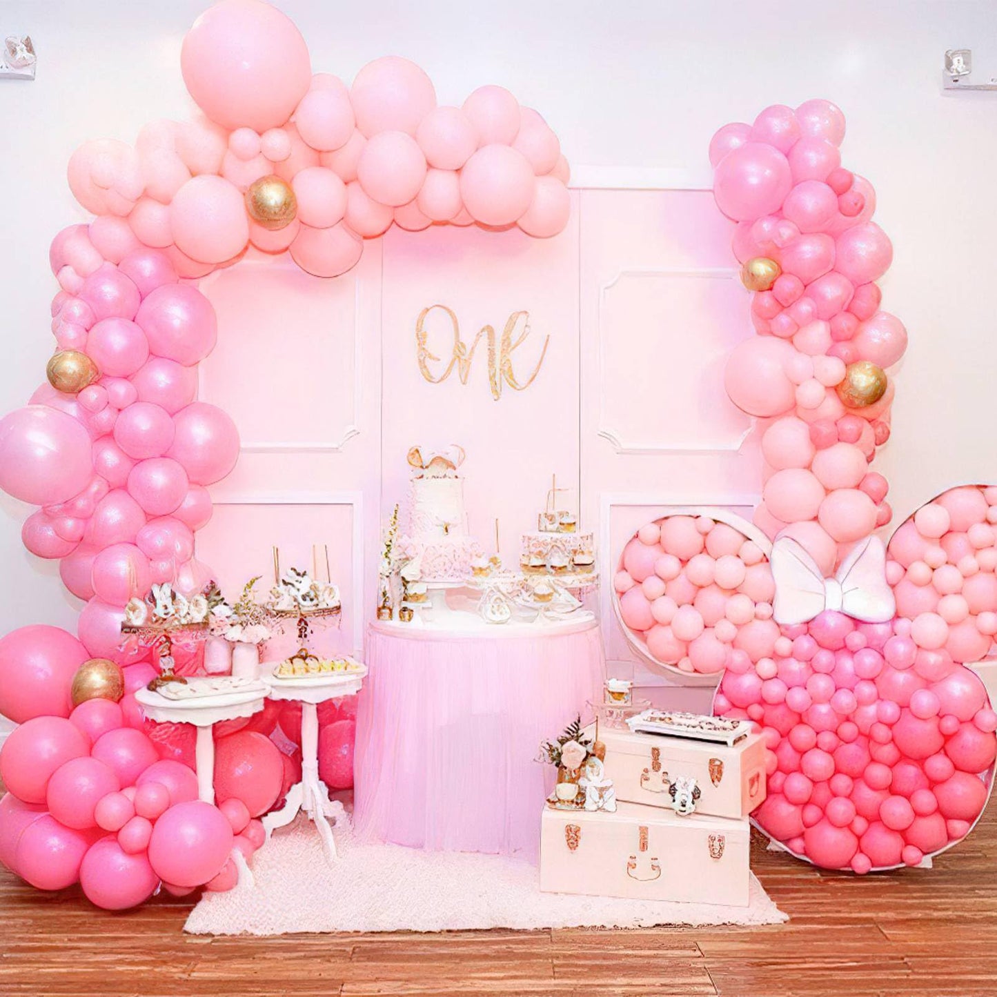 Partywoo Magenta Pink Balloons, 127 Pcs Hot Pink Balloons Different Sizes Pack Of 36 Inch 18 Inch 12 Inch 10 Inch 5 Inch Persian Pink Balloons For Balloon Garland Arch As Party Decorations, Pink-Y11
