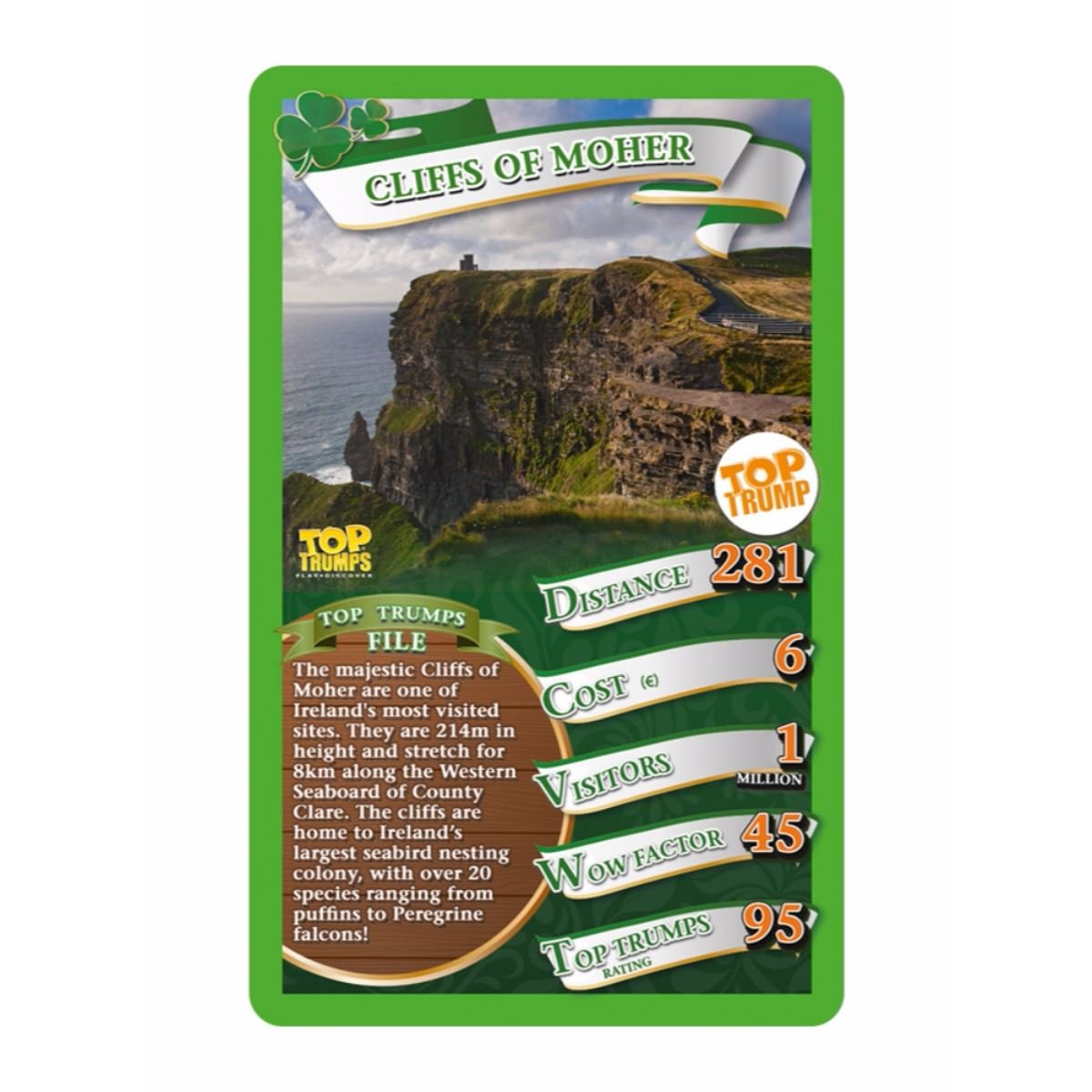 Top Trumps Ireland - 30 Things to Do Card Game