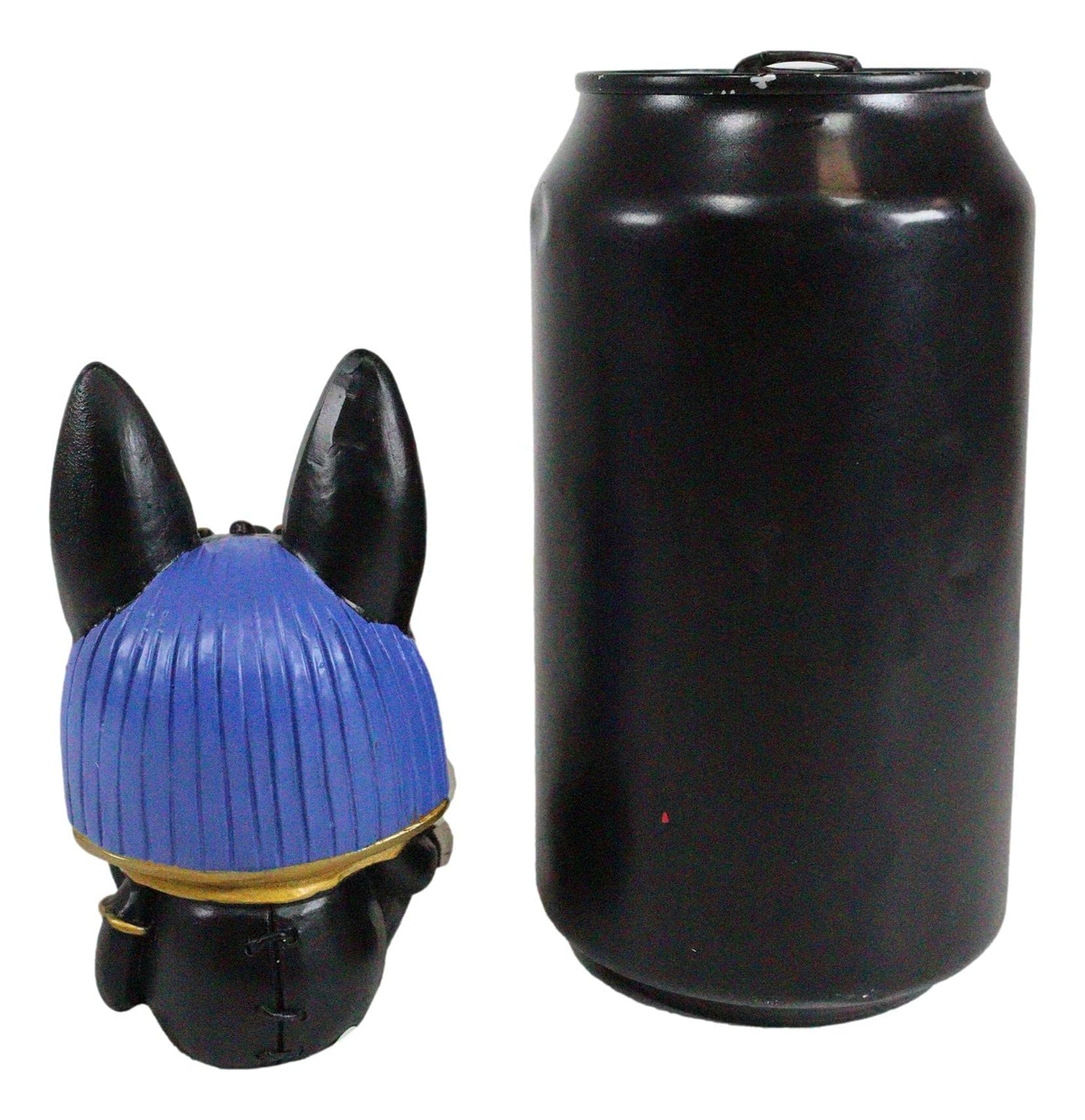 Ebros Furrybones Egyptian God Of Afterlife Anubis Figurine Small 3.25' Furry Bones Skeleton Monster Collectible Decor Statue Gothic Dod Anpu Jackal With Mummy Friend Themed Decorative Sculpture